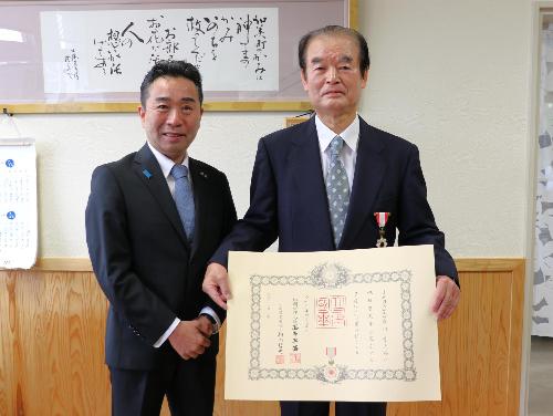 皆川さんと町長
